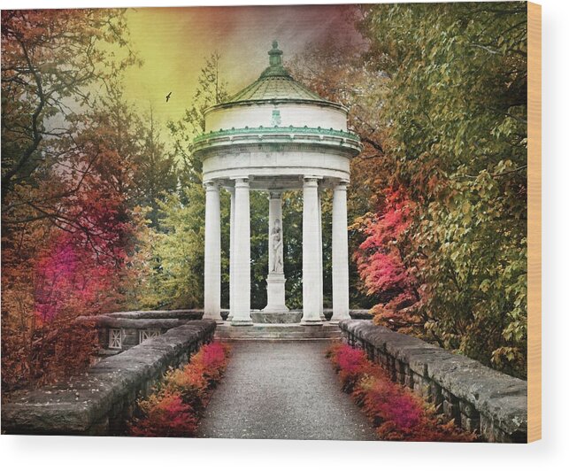Kykuit Wood Print featuring the photograph Temple of Venus by Diana Angstadt