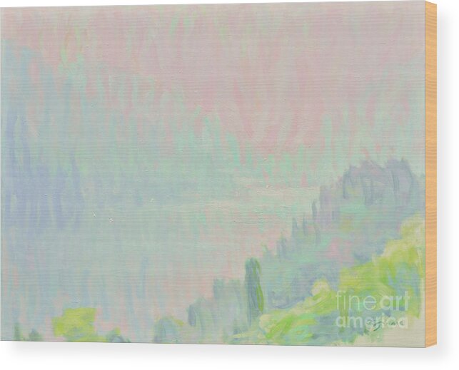 Fresia Wood Print featuring the painting The Liveliness of A Hot Summer Sky by Jerry Fresia