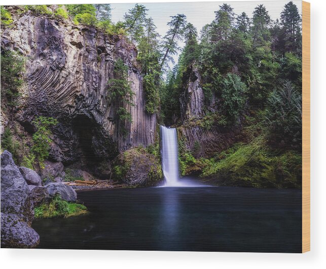 Pristine Wood Print featuring the photograph Toketee Falls 2 by Pelo Blanco Photo