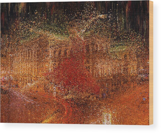 Opera Wood Print featuring the painting Viennese Mood by Alex Mir