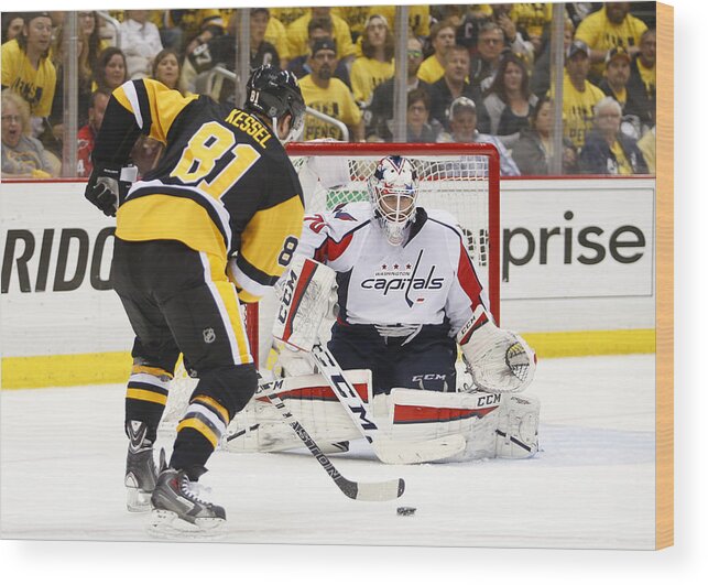 Playoffs Wood Print featuring the photograph Washington Capitals v Pittsburgh Penguins - Game Six by Justin K. Aller