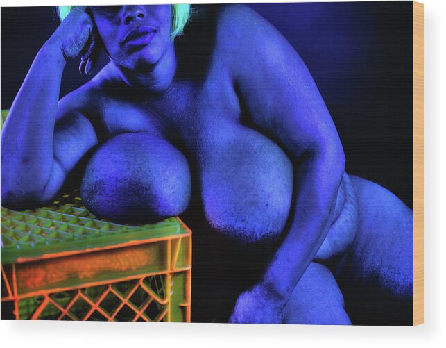 Blacklight Wood Print featuring the photograph Well Rested by Jose Pagan