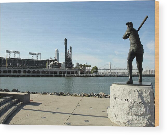 San Francisco Wood Print featuring the photograph Willie Mccovey by Icon Sports Wire