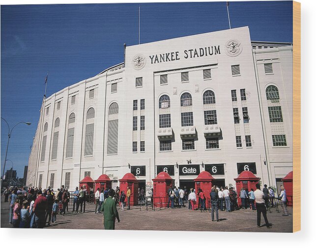 Yankee Stadium Wood Print featuring the photograph Yankee Stadium Last Game September 30, 1973 by Paul Plaine