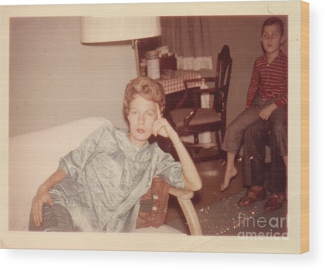 Mom Wood Print featuring the photograph Zaundra- With Attitude by Doug Miller