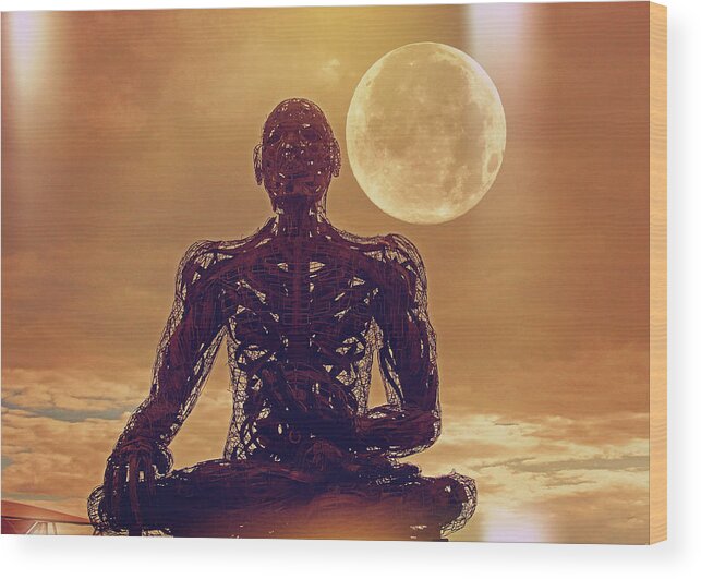 Sculpture Wood Print featuring the photograph Zen by Carl Moore