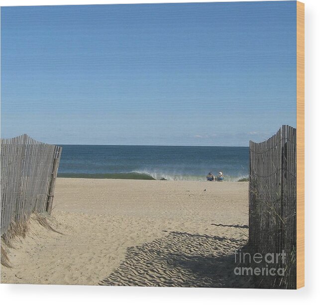 Seascape Wood Print featuring the photograph Keeping Watch by Arlene Carmel