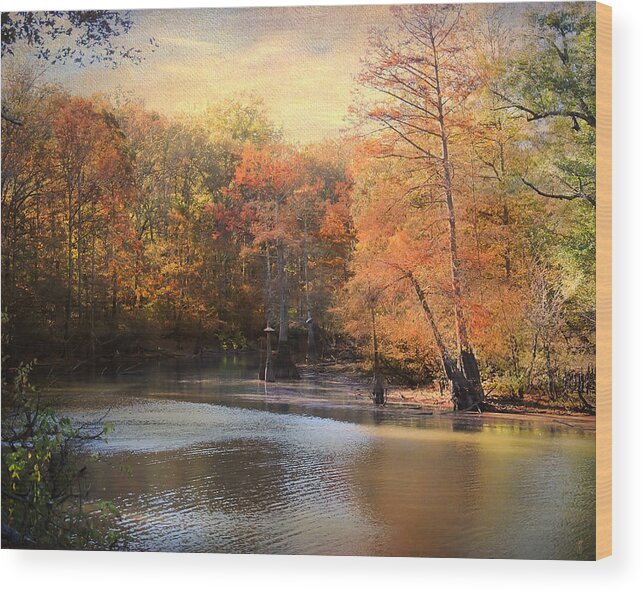 Autumn Wood Print featuring the photograph After Daybreak by Jai Johnson