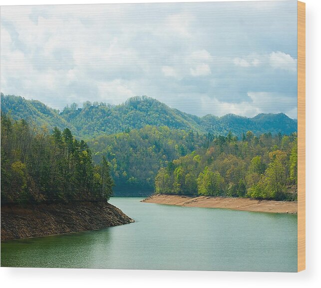 Fontana Lake Wood Print featuring the photograph Rivers Bend by M Three Photos