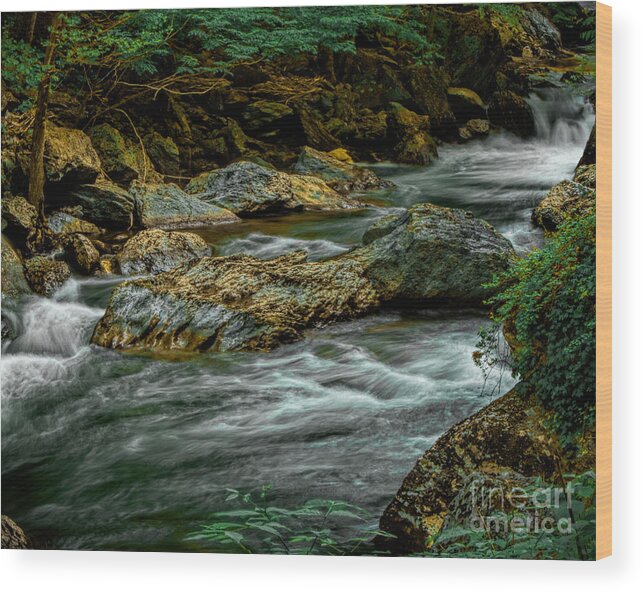 Art Prints Wood Print featuring the photograph Steel Stream by Dave Bosse