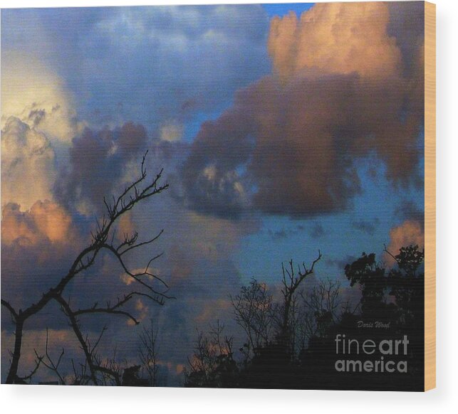 Sunset Wood Print featuring the photograph Sunset at Clam Pass by Doris Wood