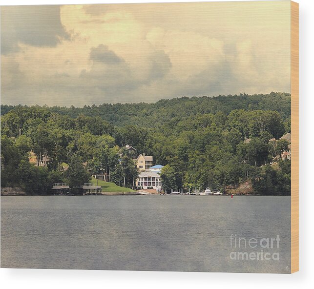 Lake Wood Print featuring the photograph The Houses of Pickwick III by Jai Johnson