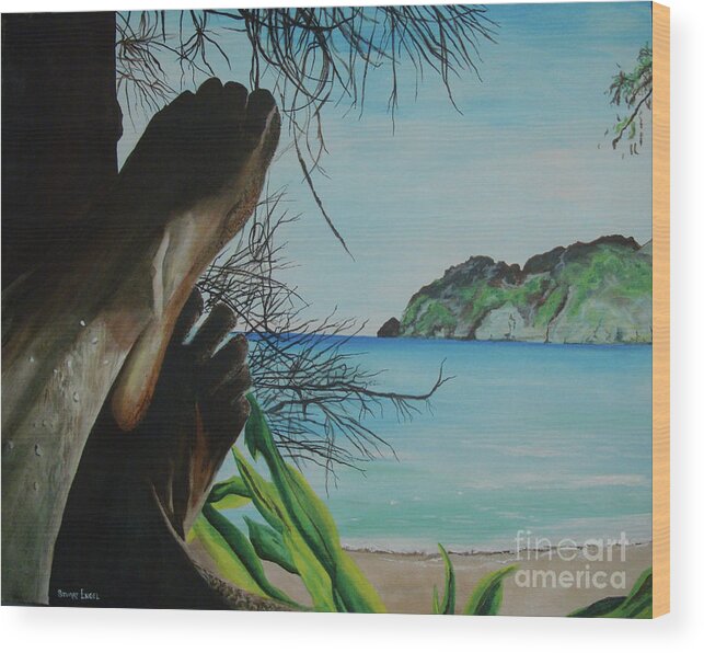 Thailand Wood Print featuring the painting Solo by Stuart Engel