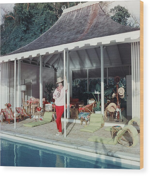 Babe Paley Wood Print featuring the photograph Babe Paley #1 by Slim Aarons