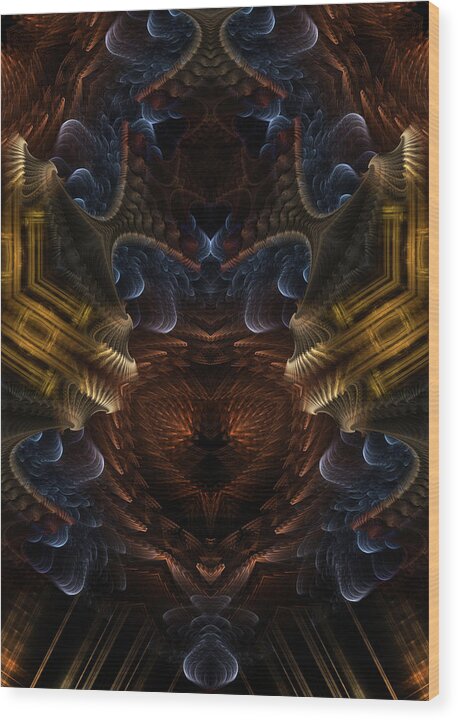 Pattern Wood Print featuring the digital art Pvm3prr90 by Rolando Burbon