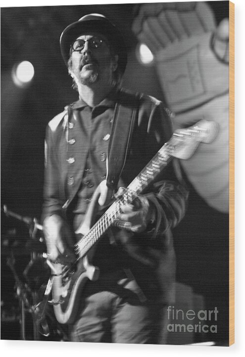 Primus; Tickets; Band; Pictures; Photos; Photography; All Good Festival; July 16; 7/16/2011; 2011; Les Claypool; Jay Lane; Larry Lalonde Wood Print featuring the photograph Primus at All Good Festival - Les Claypool #11 by David Oppenheimer