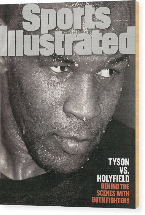 Magazine Cover Wood Print featuring the photograph Mike Tyson, Heavyweight Boxing Sports Illustrated Cover by Sports Illustrated