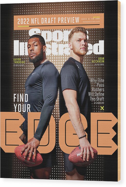 Defensive End Wood Print featuring the photograph 2022 NFL Draft Preview Issue Cover by Sports Illustrated