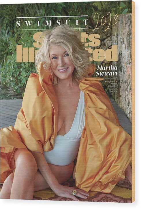 Martha Stewart Wood Print featuring the photograph 2023 Sports Illustrated Swimsuit Issue Cover by Sports Illustrated