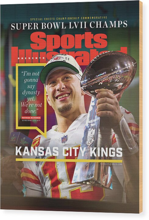 Commemorative Wood Print featuring the photograph Kansas City Chiefs, Super Bowl LVII Champions by Sports Illustrated