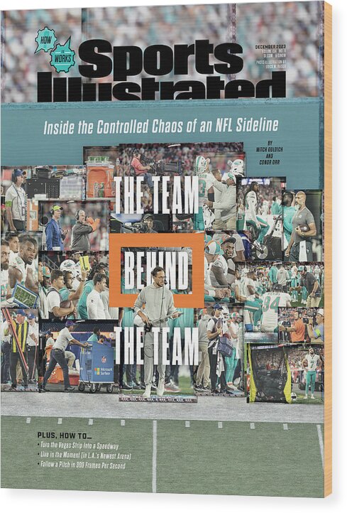 Photo Composite Wood Print featuring the photograph Miami Dolphins -The Team Behind the Team, December 2023 Sports Illustrated Issue Cover by Sports Illustrated