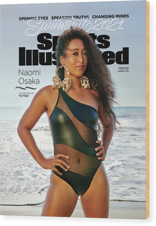 2021 Swimsuit Issue Wood Print featuring the photograph Naomi Osaka Sports Illustrated Swimsuit 2021 cover by Sports Illustrated