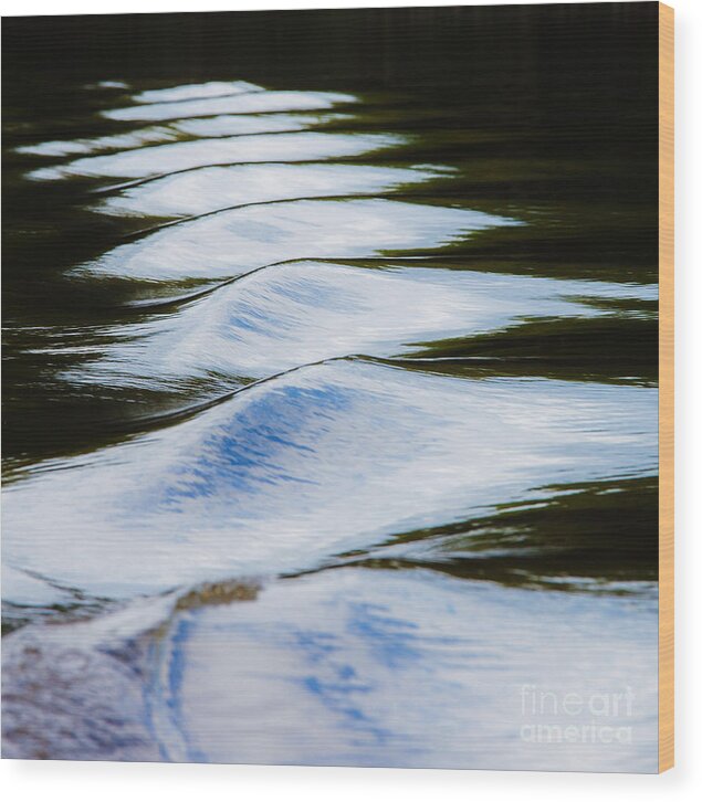 Ripples Wood Print featuring the photograph Watermountains by Casper Cammeraat