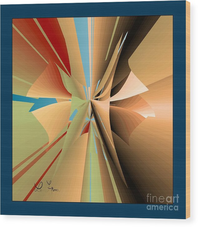 Imperfection Wood Print featuring the digital art Imperfection And Harmony by Leo Symon