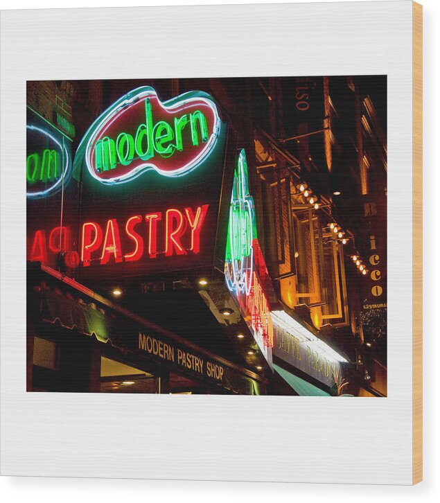 Modern Pastry Wood Print featuring the photograph Modern Pastry Custom Order by Joann Vitali