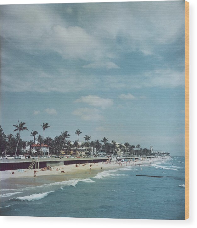 1950-1959 Wood Print featuring the photograph Palm Beach #1 by Slim Aarons