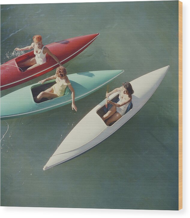 Summer Wood Print featuring the photograph Lake Tahoe Trip by Slim Aarons