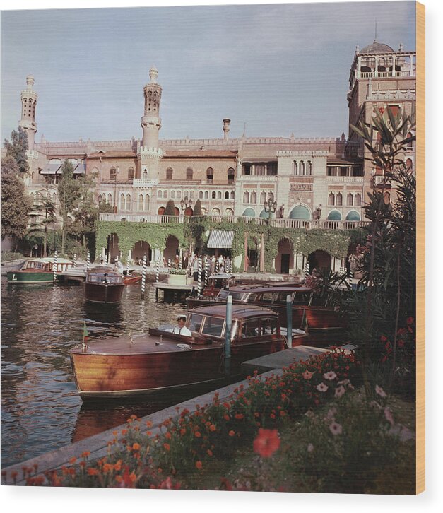 1950-1959 Wood Print featuring the photograph Boats Before The Excelsior by Slim Aarons
