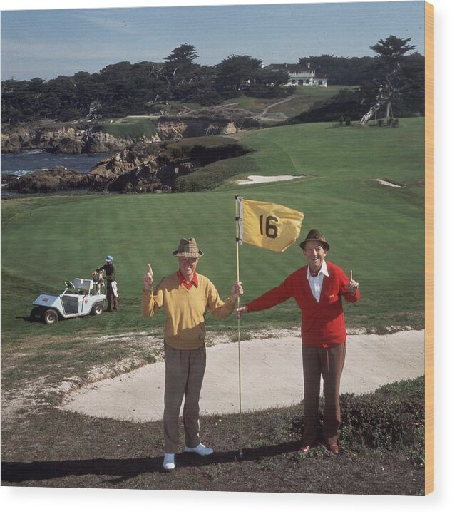 Recreational Pursuit Wood Print featuring the photograph Golfing Pals by Slim Aarons