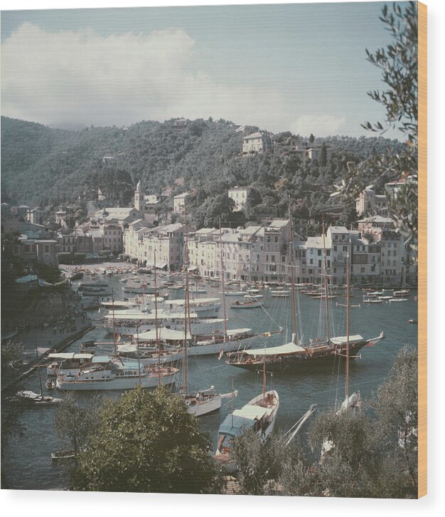 1950-1959 Wood Print featuring the photograph Portofino by Slim Aarons