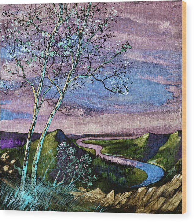 Ford Smith Wood Print featuring the painting Remembering When by Ford Smith
