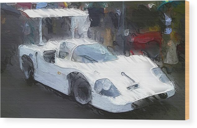 Chapparal Wood Print featuring the photograph 1967 Chapparal-Chevrolet 2F by John Colley