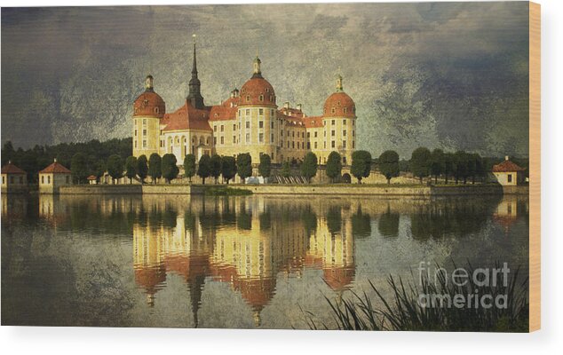 Castle Wood Print featuring the photograph Baroque Daydream by Heiko Koehrer-Wagner