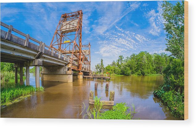 East Pearl River Wood Print featuring the photograph Bridge Life 3 by Raul Rodriguez