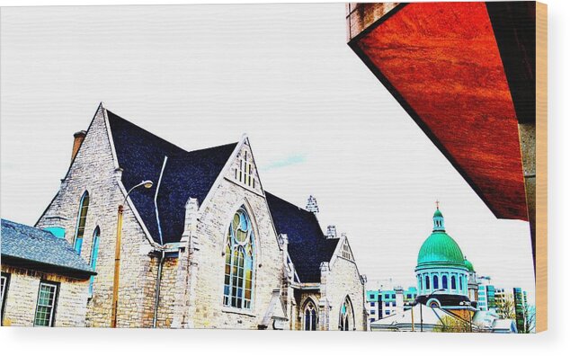 Architecture Wood Print featuring the photograph City Dome Aspires by Jeremy Hall