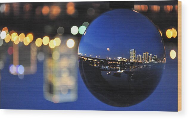 Rva Wood Print featuring the photograph City in a Globe by Stacy Abbott