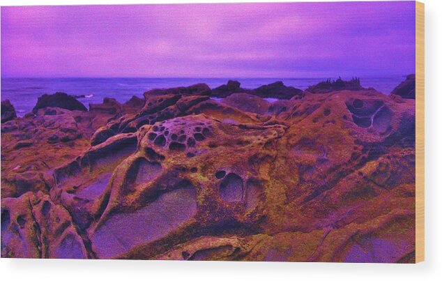 Lava Wood Print featuring the photograph Cold Lava by Sharon Costa