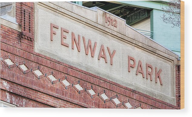 Fenway Park Wood Print featuring the photograph Fenway Park 1912 by Susan Candelario