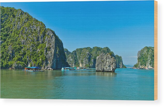 Ha Long Bay Wood Print featuring the photograph Ha Long Bay by Scott Carruthers