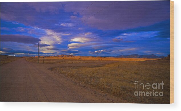 Colorado Wood Print featuring the photograph Intersection by Barbara Schultheis