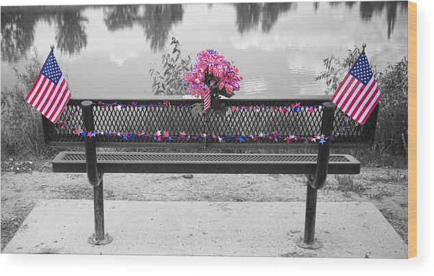 American Wood Print featuring the photograph It is My Honor by James BO Insogna