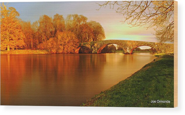 Bridge Wood Print featuring the photograph Kilsheelan Bridge by Joe Ormonde