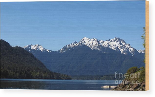 Lake Cushman Wood Print featuring the photograph Lake Cushman - Olympic National Forest by Gayle Swigart