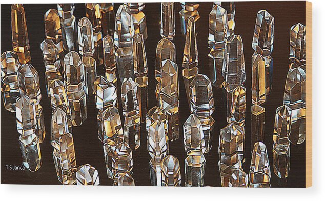 My Quartz Crystal Collection Wood Print featuring the photograph My Quartz Crystal Collection by Tom Janca
