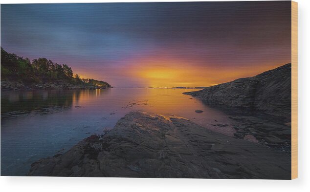 Archipelago Wood Print featuring the photograph Norwegian Archipelago by Tore Thiis Fjeld