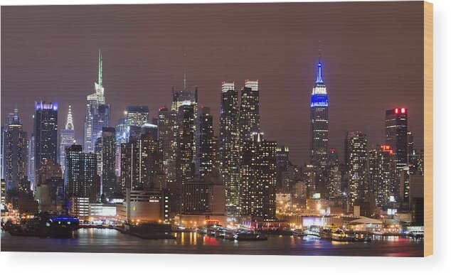 Chanukah Lights Wood Print featuring the photograph Old Blue Eyes by GeeLeesa Productions
